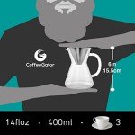 Coffee Gator Pour Over Brewer with Stainless Steel Filter