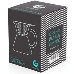 Coffee Gator Pour Over Brewer with Stainless Steel Filter