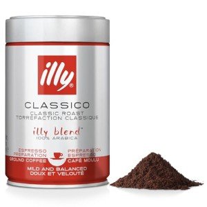 illy Classico Ground Coffee, Medium Roast, 250g