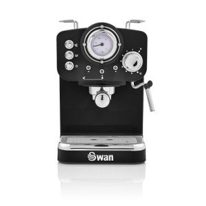 Swan Retro Espresso Machine with Milk Frother