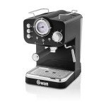 Swan Retro Espresso Machine with Milk Frother