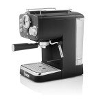 Swan Retro Espresso Machine with Milk Frother