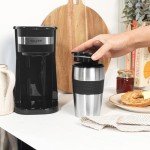 Salter One Cup Coffee Maker with Travel Mug