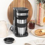 Salter One Cup Coffee Maker with Travel Mug