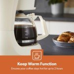 GEEPAS 750ml Fast Brewing Coffee Maker with Reusable Filter