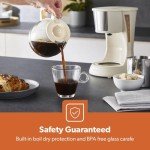 GEEPAS 750ml Fast Brewing Coffee Maker with Reusable Filter