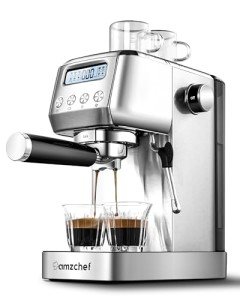 AMZCHEF 20 Bar Espresso Machine with Milk Frother