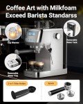 AMZCHEF 20 Bar Espresso Machine with Milk Frother