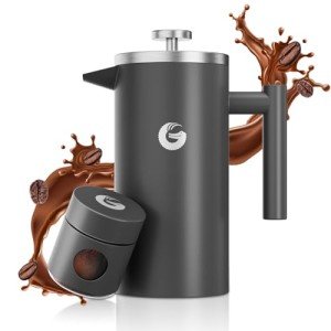 Coffee Gator 1L French Press - Double-Wall Insulated