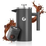 Coffee Gator 1L French Press - Double-Wall Insulated