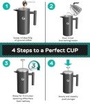 Coffee Gator 1L French Press - Double-Wall Insulated