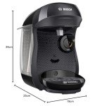Tassimo Happy Pod Coffee Machine by Bosch - Black