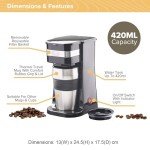 Quest Portable Filter Coffee Maker with Thermal Mug