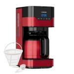 Klarstein 12-Cup Coffee Maker with Timer