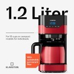 Klarstein 12-Cup Coffee Maker with Timer
