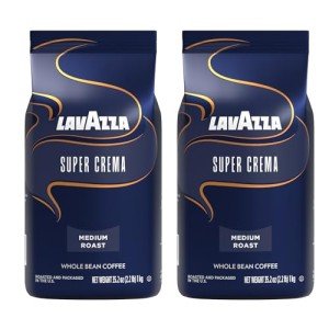 Lavazza Super Crema Espresso Beans - 2 Pack