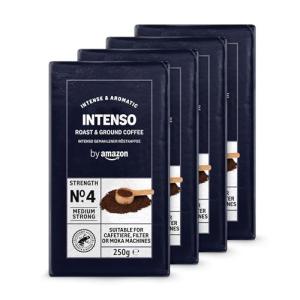 Amazon Intenso Medium Roast Coffee, 1kg – 4 Packs