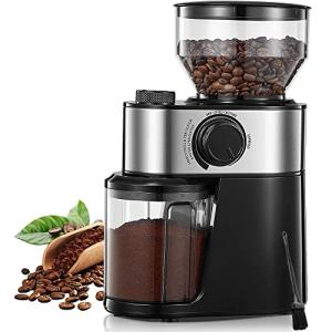 FOHERE Electric Burr Coffee Grinder with 18 Settings