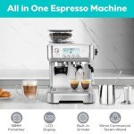 CASABREWS Espresso Machine with Grinder and Frother