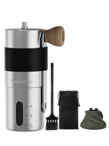 SimCoker Portable Manual Coffee Grinder with Adjustable Settings