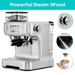 CASABREWS Espresso Machine with Grinder and Frother