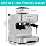 CASABREWS Espresso Machine with Grinder and Frother