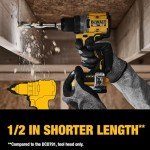 DEWALT 20V MAX XR Cordless Drill/Driver Kit, Brushless, Compact, with 2 Batteries and Charger (DCD800D2)