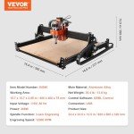 VEVOR 3 Axis CNC Router Machine Kit, 300W