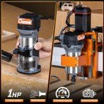 FoxAlien 1HP Compact Palm Router for CNC Woodworking