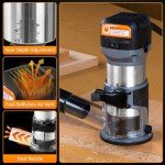 FoxAlien 1HP Compact Palm Router for CNC Woodworking