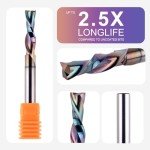 Downcut Spiral Router Bit 1/4 Inch Shank