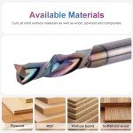 Downcut Spiral Router Bit 1/4 Inch Shank