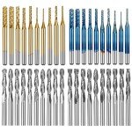 40-Pc CNC Router Bits Set with 1/8" Shank