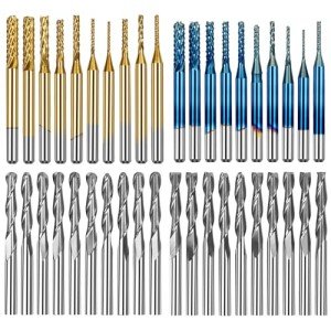 40-Piece CNC Router Bit Set with 1/8" Shank