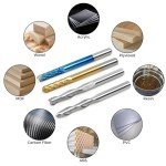 40-Piece CNC Router Bit Set with 1/8" Shank