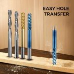 40-Piece CNC Router Bit Set with 1/8" Shank