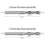40-Pc CNC Router Bits Set with 1/8" Shank