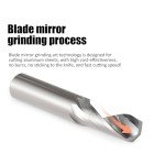 HOZLY 1/8" CNC Router Bits Set for Aluminum