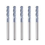 5-Piece 1/8" Ball Nose Router Bit Set