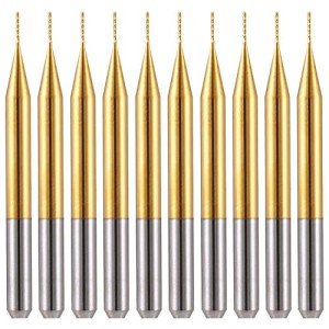 10PCS 1/8'' Shank Carbide CNC End Mill Set