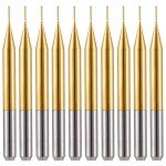 10PCS 1/8'' Shank Carbide CNC End Mill Set