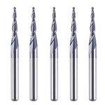 5pc Tapered Cone End Mill Set for CNC