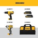 20V MAX Cordless Drill & Impact Driver Combo Set