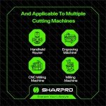 SHARPRO 1/4" Tapered Square Nose End Mill