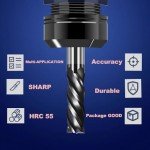 Smileray 1/2" Carbide Square End Mill Set