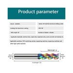 JIANXING 1/8" Extra Long Carbide End Mill Bit