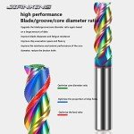 JIANXING 1/8" Extra Long Carbide End Mill Bit