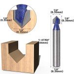 Yakamoz 90 Degree V Groove Router Bit Set