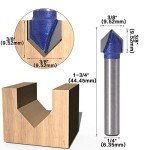Yakamoz 90 Degree V Groove Router Bit Set