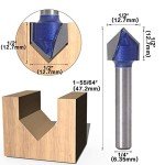Yakamoz 90 Degree V Groove Router Bit Set